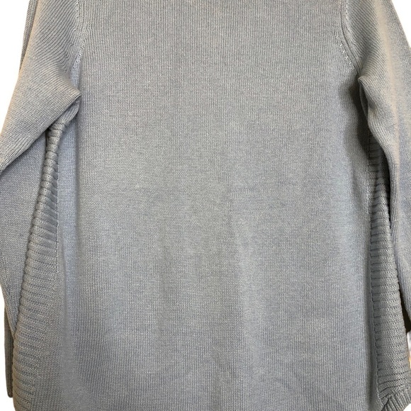 J. JILL - Cotton & Merino Wool Blend Light Blue Round Neck Sweater - Size Medium - Picture 3 of 8